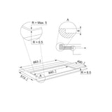 Encimera de Inducción Mythos FMY 906 I FP BK 90 cm Franke