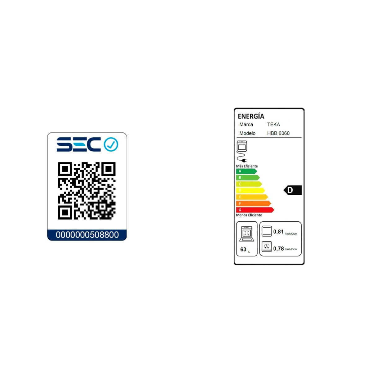 Horno Empotrable 72 L HBB 6060 SS Teka