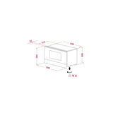 Microondas Integrable con Grill ML 8220 BIS L FBK 22 L Teka