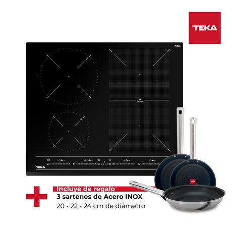 Encimera Inducción IZF 64440 BK MPS Black Teka + Juego de Sartenes