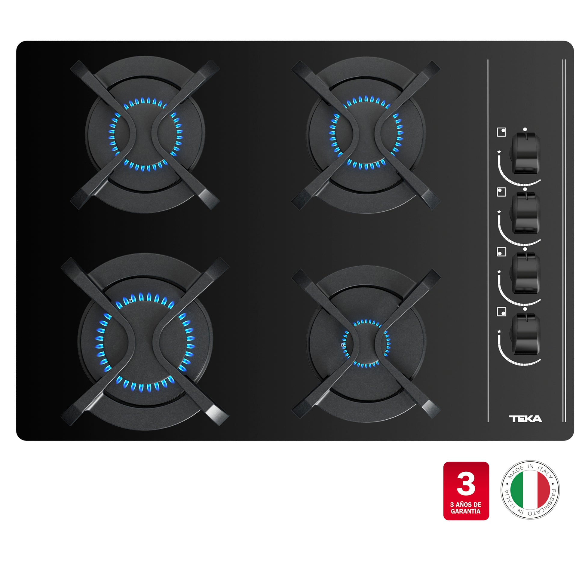 Encimera Teka GBC 64003 KBB-KBN  Parrilla Fierro Fundido