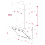 Campana Vertical Home DLV 99677 Negra Teka