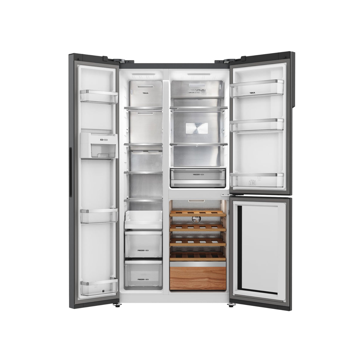 Refrigerador Side by Side con cava de vinos Teka