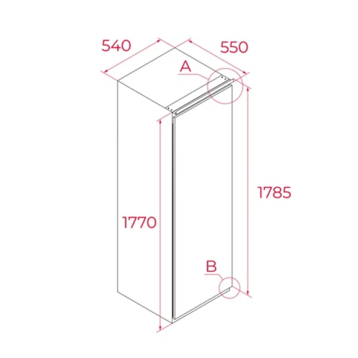 Freezer Integrable RSF-73385 FI EU 212 L Teka