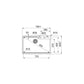 Lavaplatos de Cuarzo Urban UBG 610-72 Negro Mate Franke