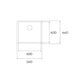 Lavaplatos Bajo Cubierta 50 x 40 cm TOPLINE RS15 50.40 FBK Teka