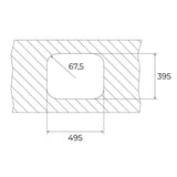 Lavaplatos Bajo cubierta BE 50.40 MAX BW Inox Teka