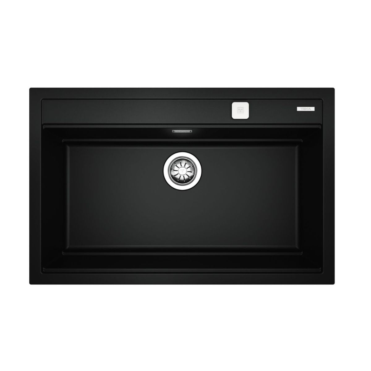Lavaplatos Empotrable 79 x 51 cm Tegranite NOVA 80 WS-TG Black Teka