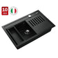 Lavaplatos Empotrable 79 x 51 cm Tegranite NOVA 80 WS-TG Black Teka