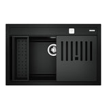 Lavaplatos Empotrable 79 x 51 cm Tegranite NOVA 80 WS-TG Black Teka