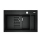 Lavaplatos Empotrable 79 x 51 cm Tegranite NOVA 80 WS-TG Black Teka