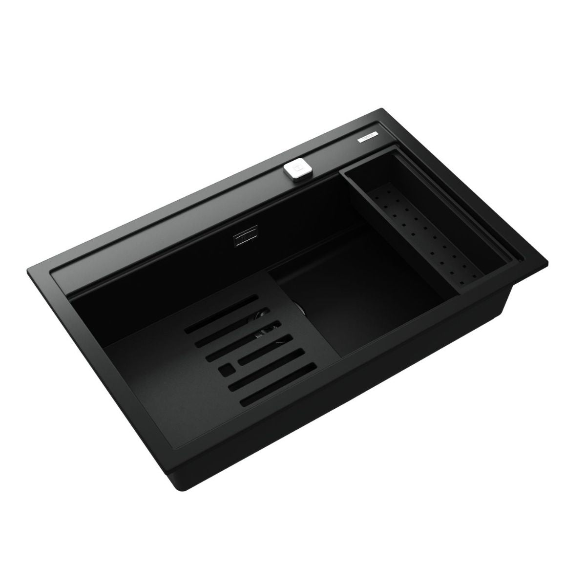 Lavaplatos Empotrable 79 x 51 cm Tegranite NOVA 80 WS-TG Black Teka