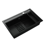 Lavaplatos Empotrable 79 x 51 cm Tegranite NOVA 80 WS-TG Black Teka