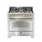Cocina 5Q Dolcevita Acciaio Satinato con Horno Eléctrico 94 L 90 cm Lofra