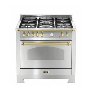 Cocina 5Q Dolcevita Acciaio Satinato con Horno Eléctrico 94 L 90 cm Lofra