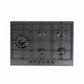 Encimera a Gas 75 cm 5 Quemadores Matt Black PX375LMB SMEG