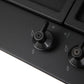 Encimera a Gas 75 cm 5 Quemadores Matt Black PX375LMB SMEG
