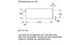 Cajón Calienta Platos BIC7101B1 Bosch