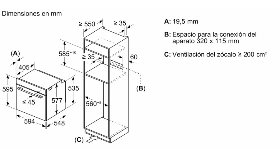 Horno con Microondas AirFry HMG7764B1 Negro Bosch