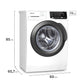 Lavadora Frontal Premium Care 11W 11 kg Fensa