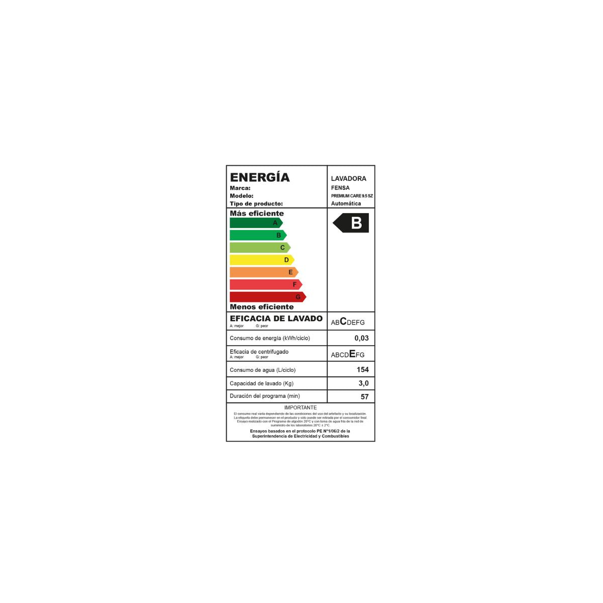 Lavadora Automática Premium Care 9,5SZ 9,5 kg Fensa