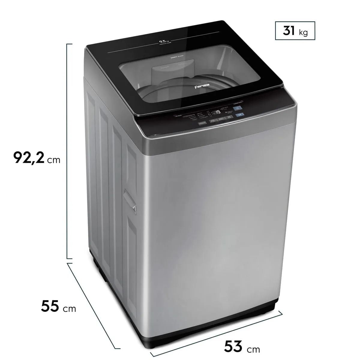 Lavadora Automática Premium Care 9,5SZ 9,5 kg Fensa