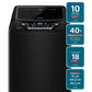 Lavadora Automática Premium Care 18 Black 18 kg Fensa