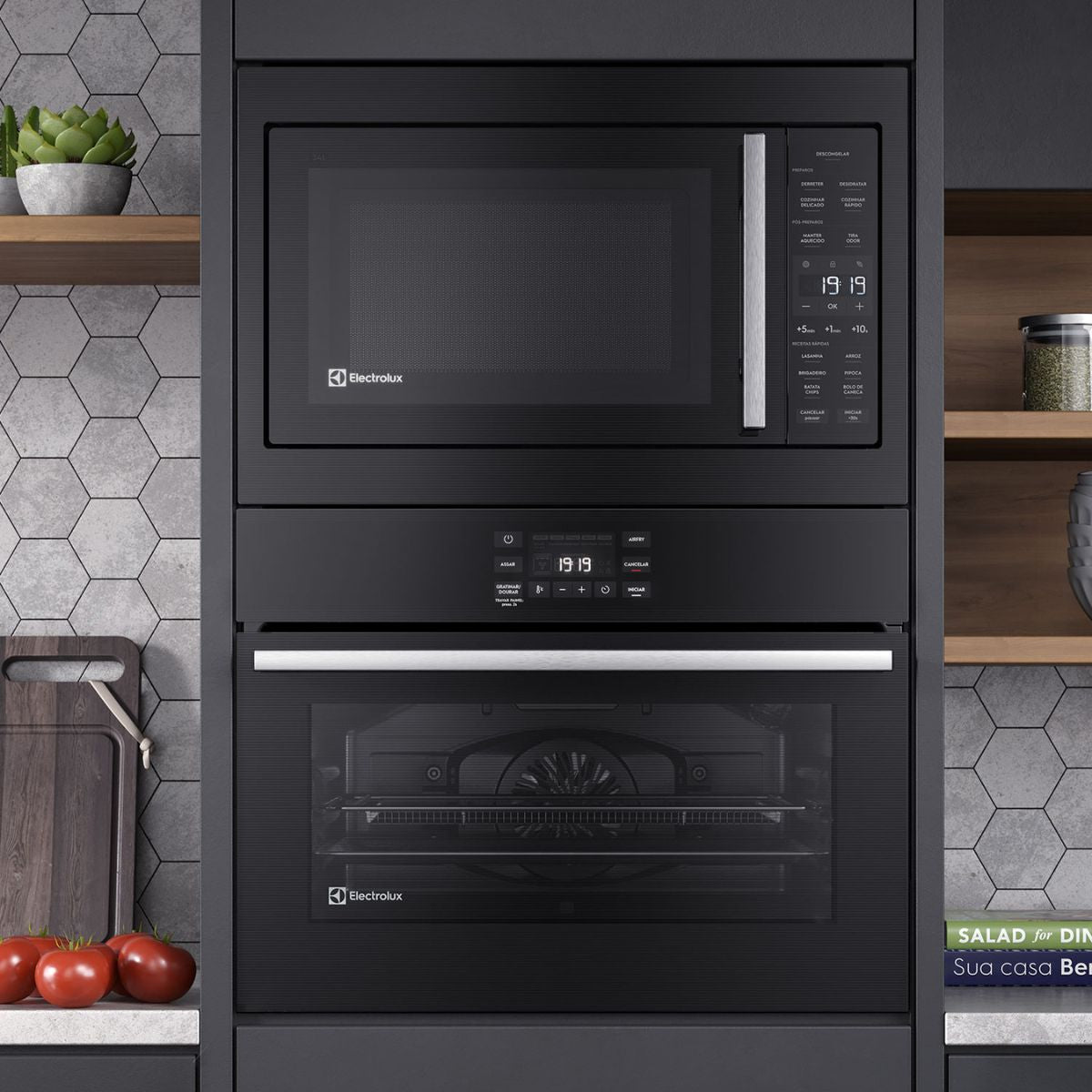 Horno Electrolux 50L Experience Air Fryer, PerfectCook360 y Panel Touch OE5EA