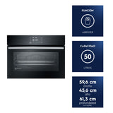 Horno Electrolux 50L Experience Air Fryer, PerfectCook360 y Panel Touch OE5EA