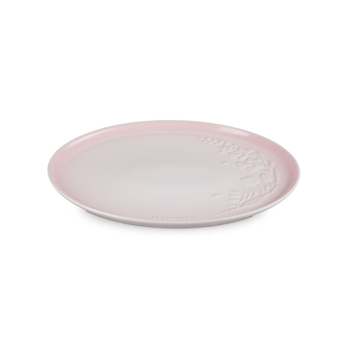 Bandeja Ovalada Jardín Relieve 36 cm Shell Pink Le Creuset