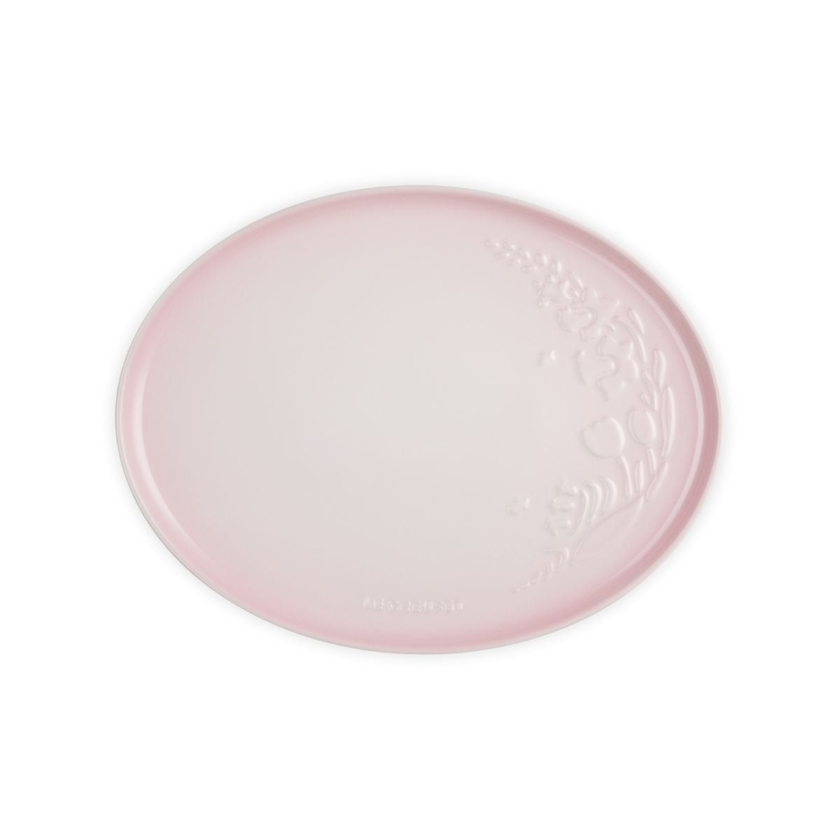 Bandeja Ovalada Jardín Relieve 36 cm Shell Pink Le Creuset