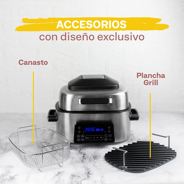 Parrilla Freidora de Aire Air Fryer Grill 6 L EasyWays