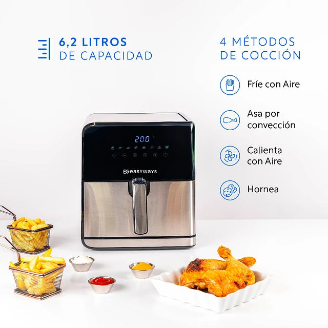 Freidora de Aire Air Fryer XL 6,2 Lt  - EasyWays