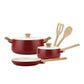 Batería de Cocina de Aluminio Forjado 7 Piezas Antiadherente Eco Cerámico Biella Fantuzzi