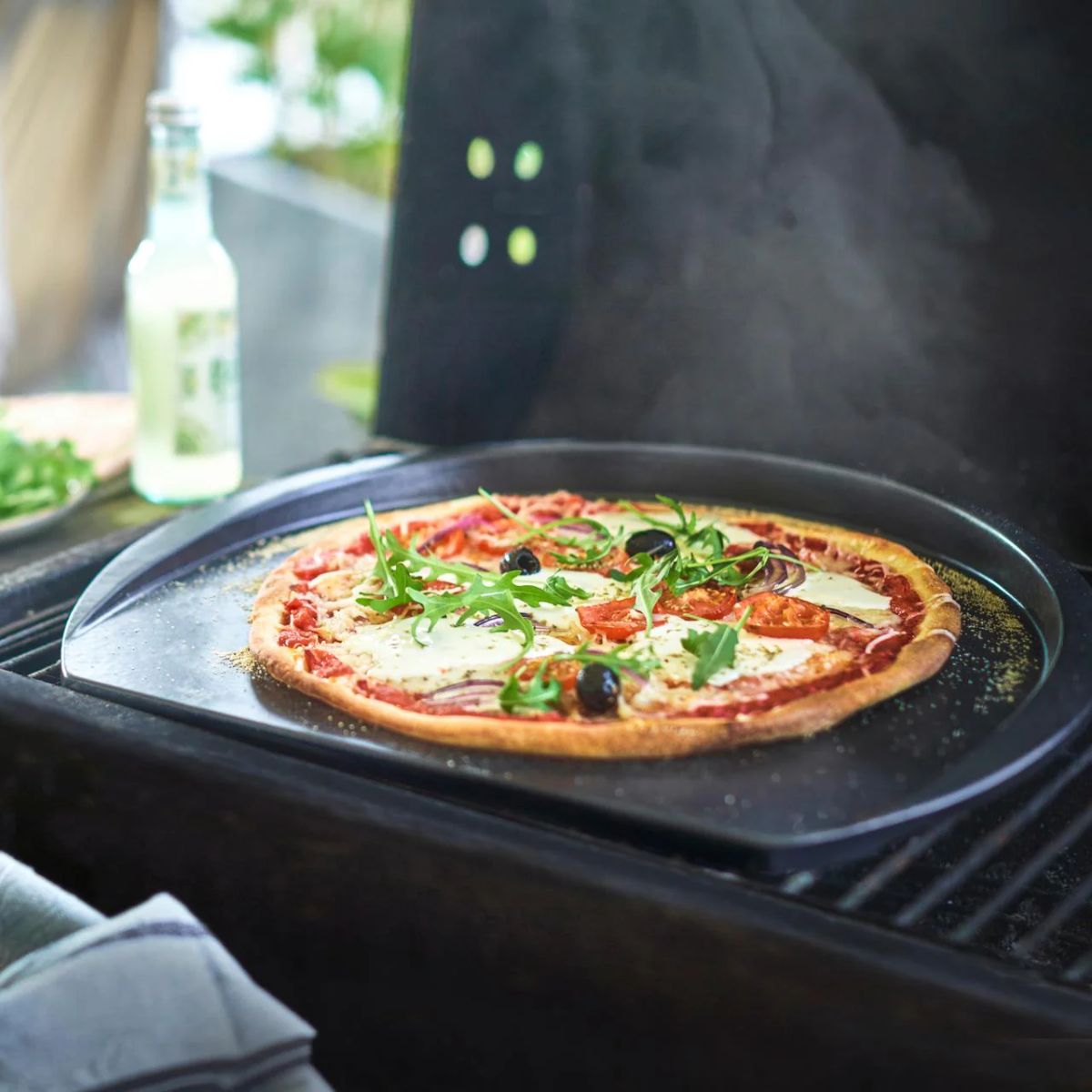 Bandeja de Pizza Para Parrilla Negro Emile Henry