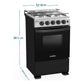 Cocina a Gas 51cm 4 Platos Inox CMC5115AX0 Mabe