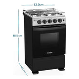 Cocina a Gas 51cm 4 Platos Inox CMC5115AX0 Mabe