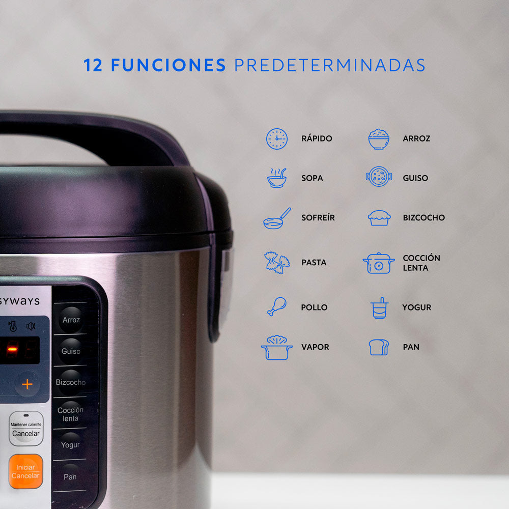 Olla de Cocción MultiCooker 5,5 Lt EasyWays