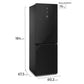 Refrigerador Bottom Freezer 323 L DB60GE Negro Electrolux