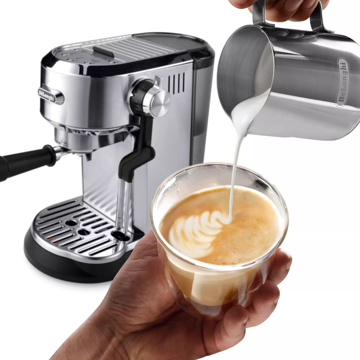 Cafetera Espress﻿o Manual Dedica Maestro Plus 1.6 L De'Longhi