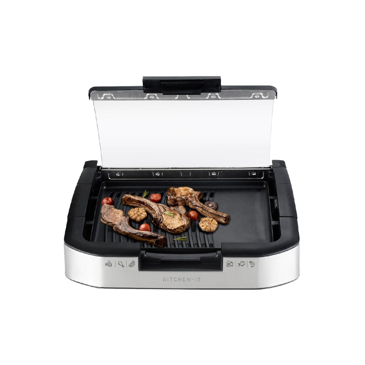 Parrilla Eléctrica Power Grill 1800 W Uso Interior Kitchen It