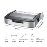 Parrilla Eléctrica Power Grill 1800 W Uso Interior Kitchen It