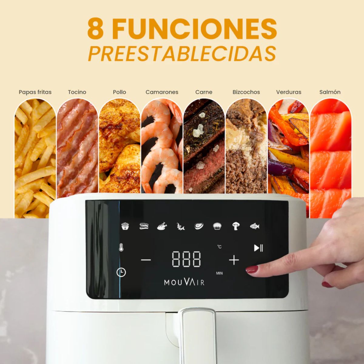 Freidora de Aire Fry 6 Lts Mouvair