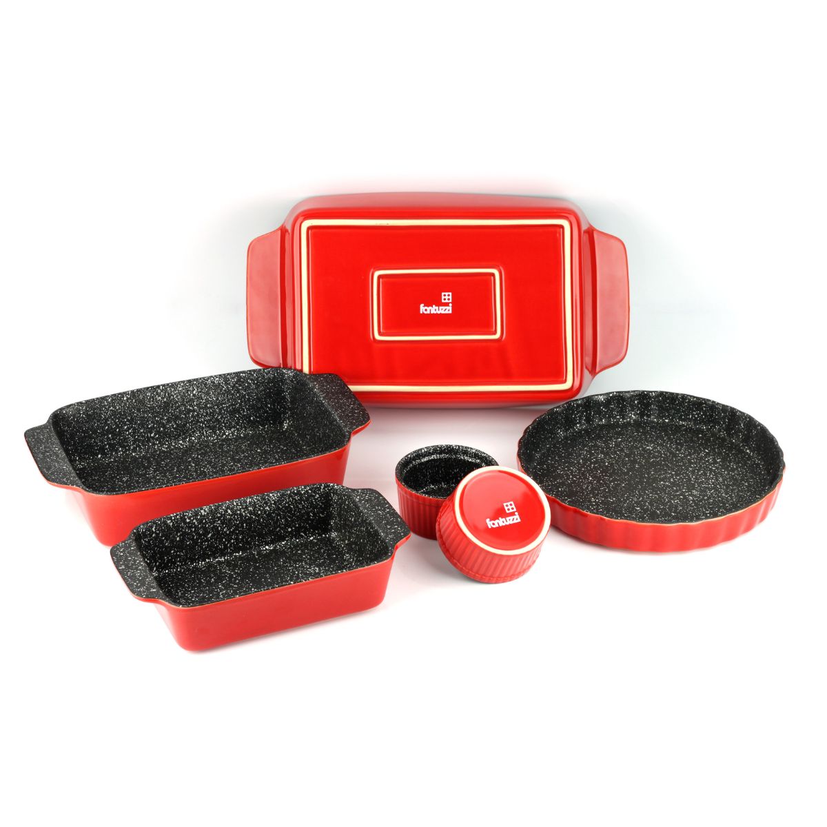 Fuentes y Ramekines de Cerámica Antiadherente para Horno Trento Fantuzzi