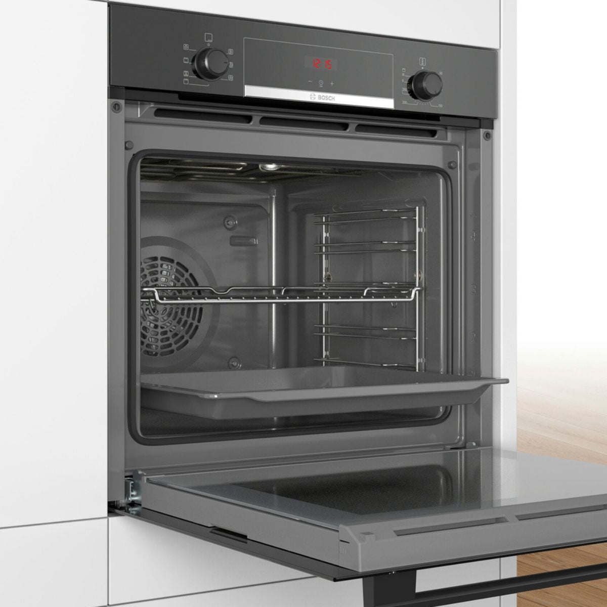 Horno 60 cm 3D Hotair Black HBA513BB1 Bosch