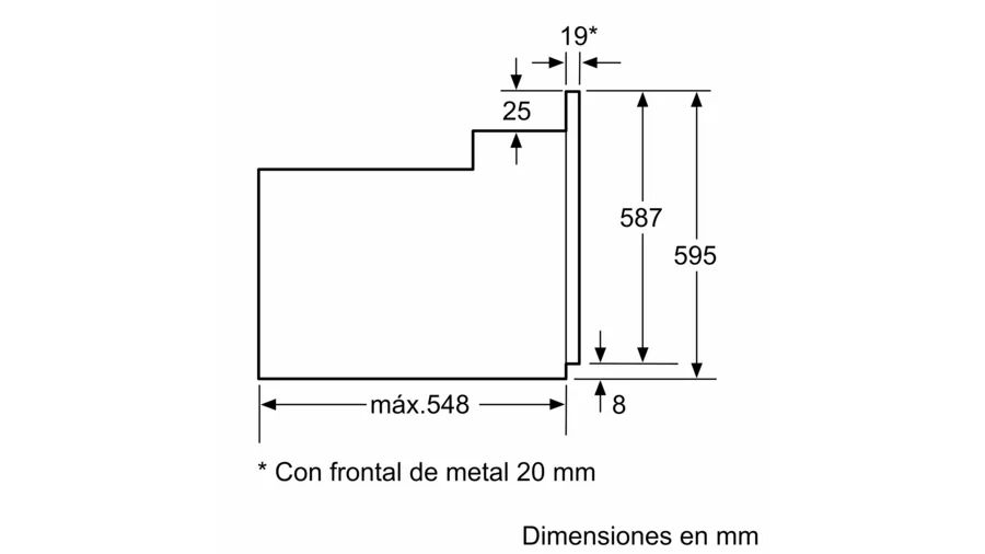 Horno 60 cm HBF011BA0 Negro Bosch