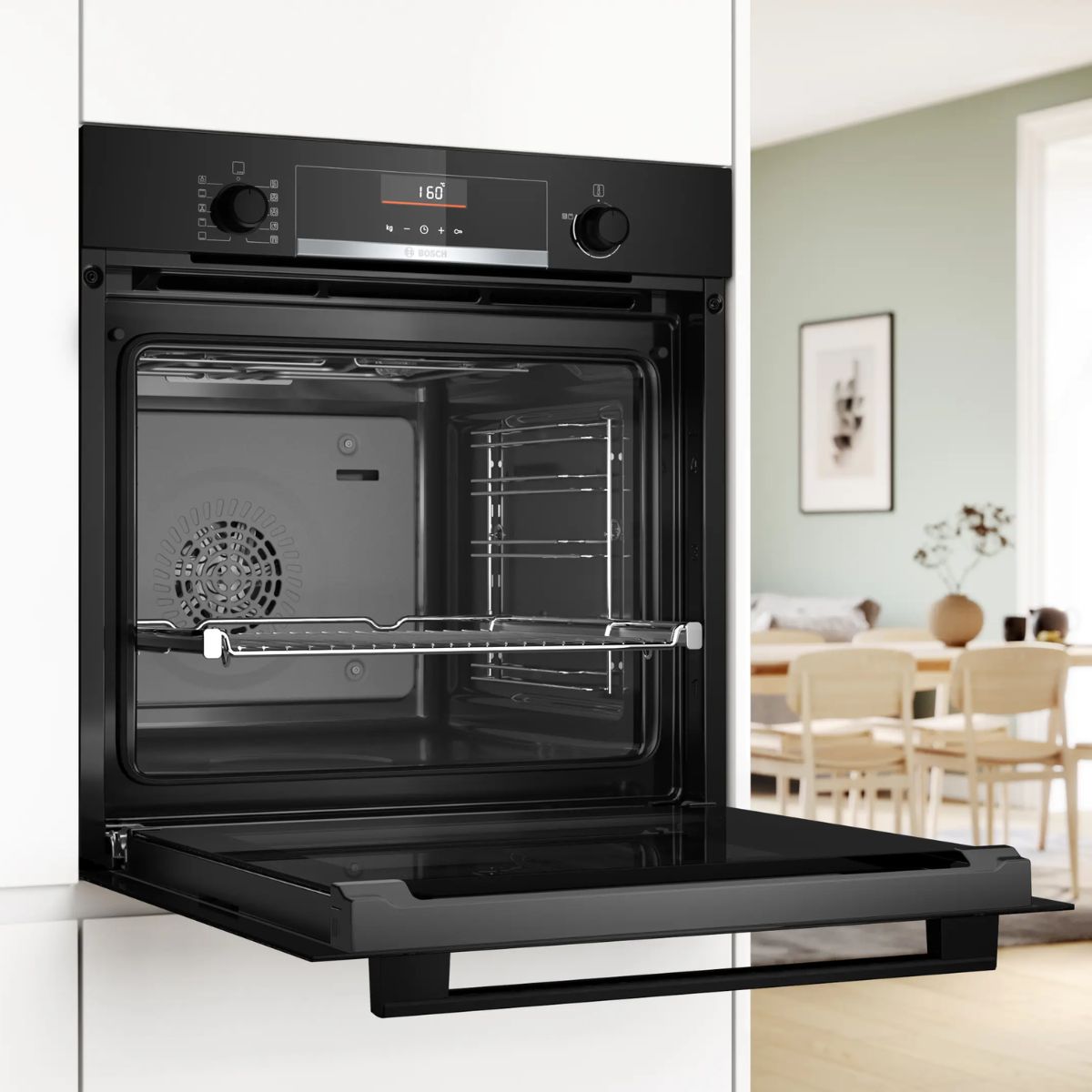 Horno Empotrable 60 cm Negro Serie 6 71 L HBG536EB3 Bosch