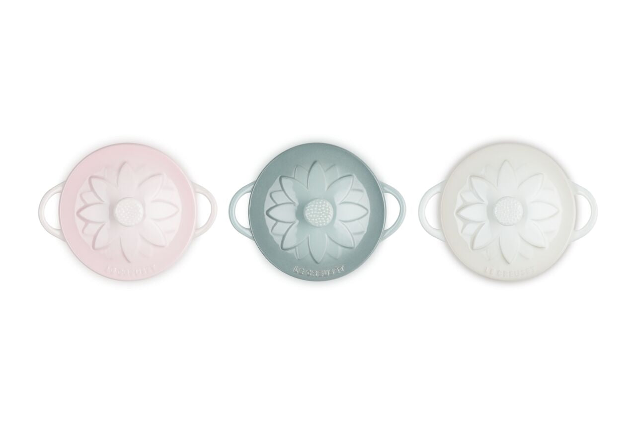 Set de 3 Mini Cocotte 10cm Sunflower Le Creuset