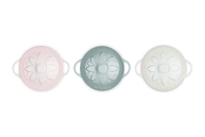 Set de 3 Mini Cocotte 10cm Sunflower Le Creuset