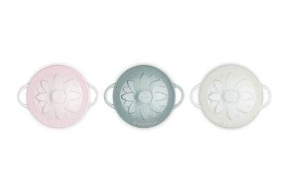 Set de 3 Mini Cocotte 10cm Sunflower Le Creuset